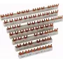 Eaton 215644 rails klem, recht, stekker, koper, wit, 10 mm², 63 A