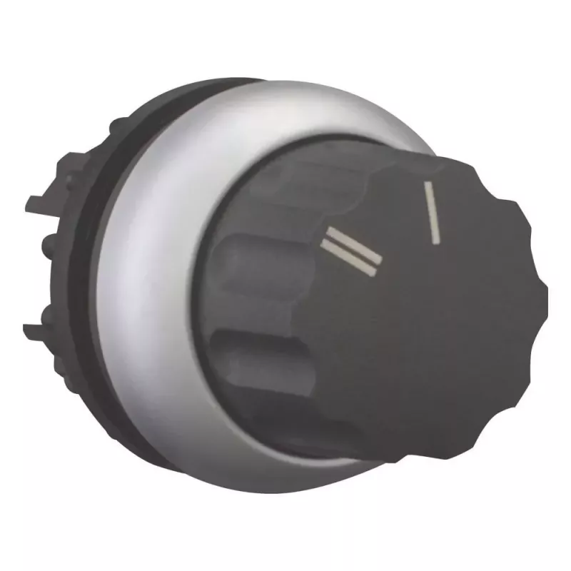 Eaton M22-WR-X92 keuzeschakelaar, 2 posities, vergrendelend, draaiknop, zwart