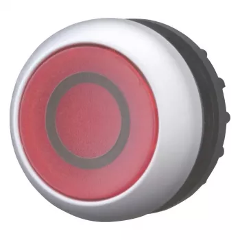 Eaton M22-DL-R-X0 drukknop-aandrijving, rood, metalen frontring, 22,5 mm 216936