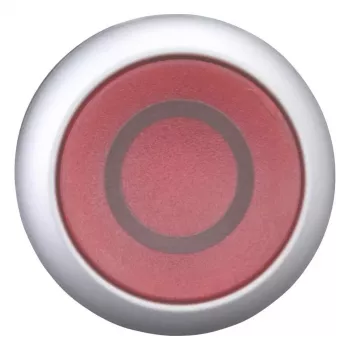 Eaton M22-DL-R-X0 drukknop-aandrijving, rood, metalen frontring, 22,5 mm 216936