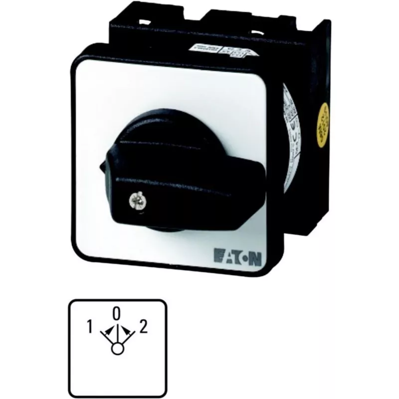 Eaton T0-3-8228/E 3-polige nokkenschakelaar, 20 A, AAN-UIT, zwart 015112