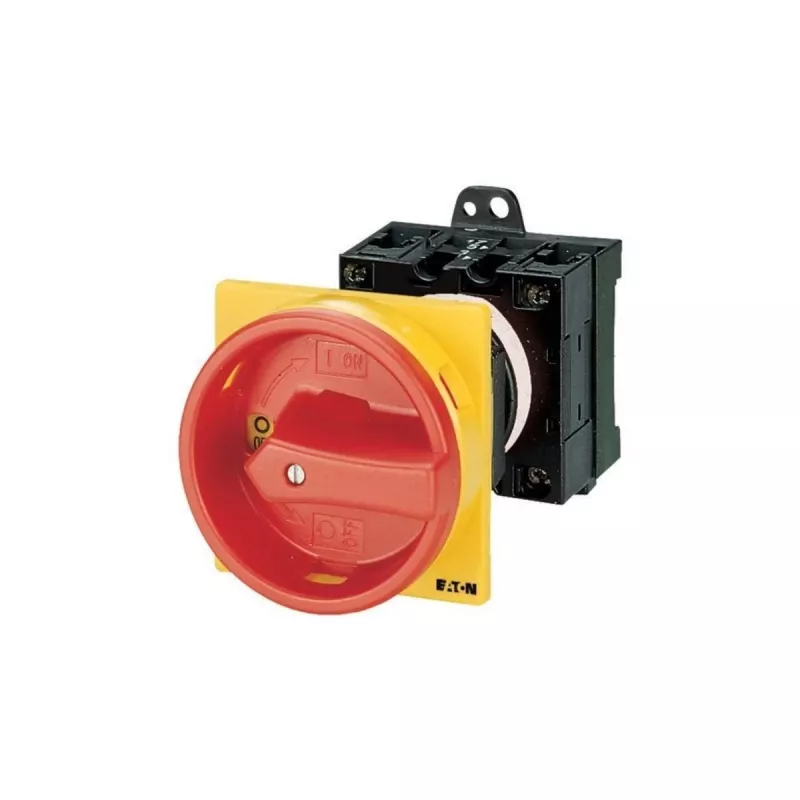 Eaton T0-2-1/V/SVB afsluitbare nokkenschakelaar 20 A 1-polig 90° rood/geel