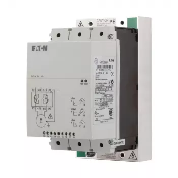 Eaton DS7-340SX041N0-N DS7 softstarter, 41 A, 22 kW bij 400 V, 200–480 V AC, 24 V DC stuurspanning, geïntegreerde bypass (134916)