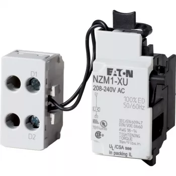 Eaton onderspanningsuitschakelaar met zijdelings gemonteerd klemmenblok voor NZM1-vermogensschakelaars (259442)