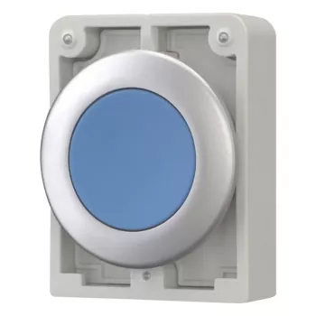 Eaton M30C-FDR-B RMQ-Titan vlakke ronde verchroomde blauwe drukknop-aandrijving, 30,5 mm, momentcontact 182947