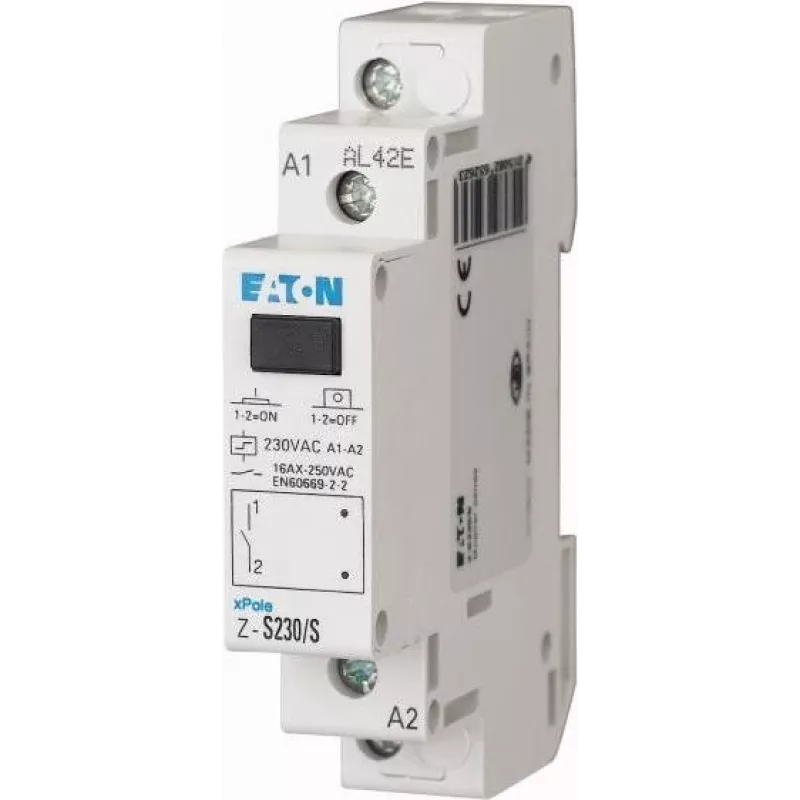 Eaton Z-S230/S mini-magneetschakelaar 2NO 230V AC 20A DIN-rail 265262