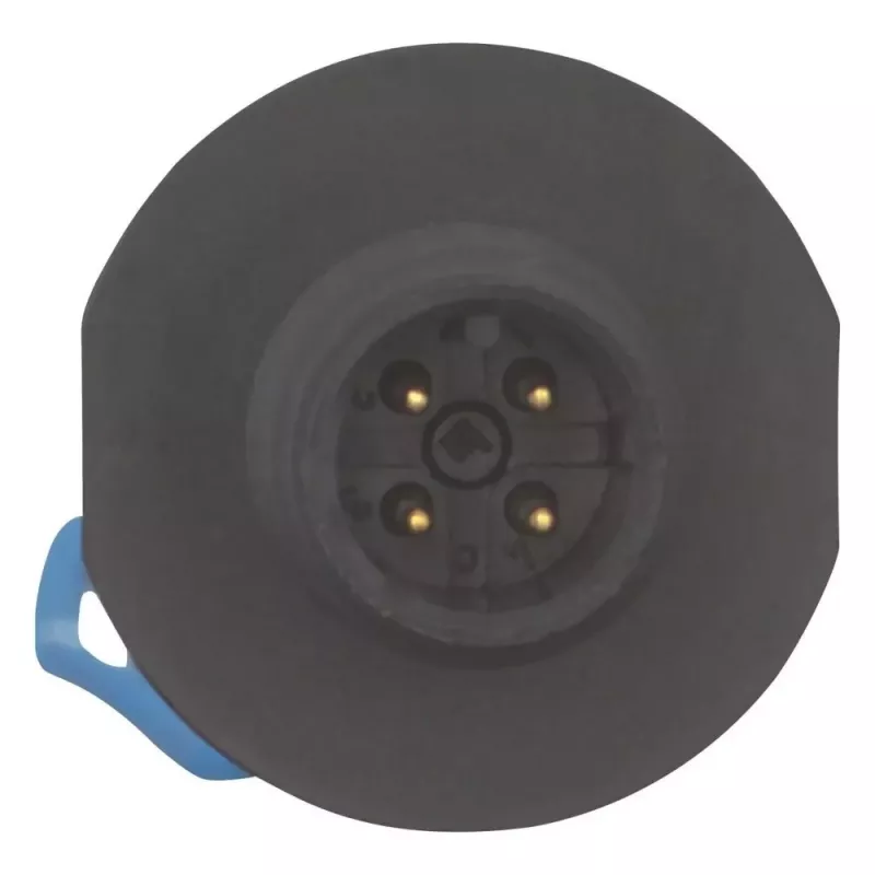 EATON M12 A-gecodeerde 4-polige rechte connector, schroefaansluiting, IP65/IP67, 230V/4A, PBT-behuizing, goudcontacten, kabel 4-6mm 266135