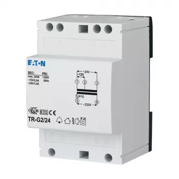 Eaton 272484 TR-G2 beltransformator 230V naar 12-24V AC 2-1A DIN-rail