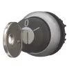 Eaton M22-WRS-MS10 sleutelschakelaar, 2 standen, zwart/titanium, 22,5 mm 111775