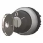 Eaton M22-WRS-MS10 sleutelschakelaar, 2 standen, zwart/titanium, 22,5 mm 111775