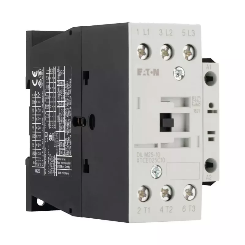 Eaton DILM25-10(RDC24) vermogenscontact, 3-polig, 25 A, 24-27 V DC spoel, 1 NO hulpcontact 277146