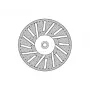 Donau Elektronik 1646 diamantslijpschijf 22 mm voor metaal, glas, epoxy, 1 stuk