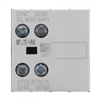 Eaton hulpcontactblok 1NO+1NC 2-polig frontmontage voor DILM contactoren DILM32-XHI11 277376