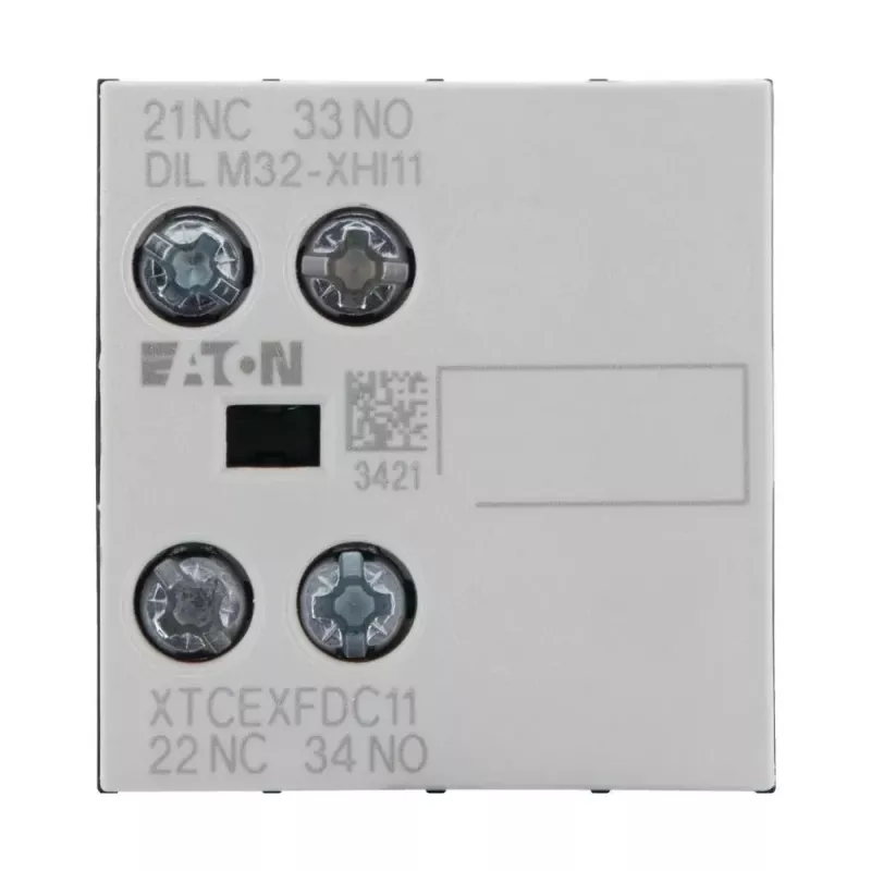 Eaton hulpcontactblok 1NO+1NC 2-polig frontmontage voor DILM contactoren DILM32-XHI11 277376