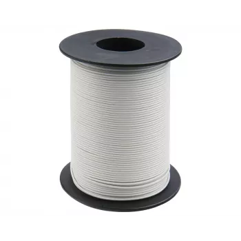 Donau Elektronik 105-5-100 schakeldraad 1 x 0,20 mm² wit 100 m