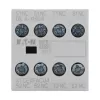 Eaton DILA-XHI04 hulpcontactblok, 4-polig, 2NO+2NC, frontmontage, schroefklemmen, zwart/wit 276424