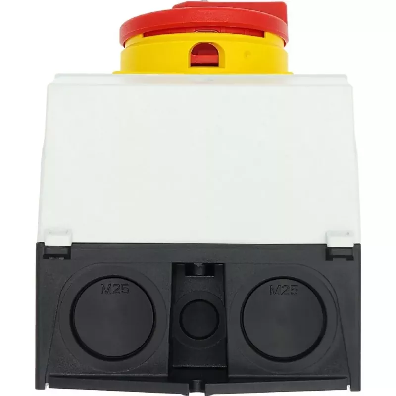 Eaton T3-3-8342/I2/SVB 6-polige hoofdschakelaar, 32 A, rood/geel 207208