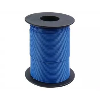 Donau Elektronik 105-2-100 schakeldraad 1 x 0,20 mm² blauw 100 m