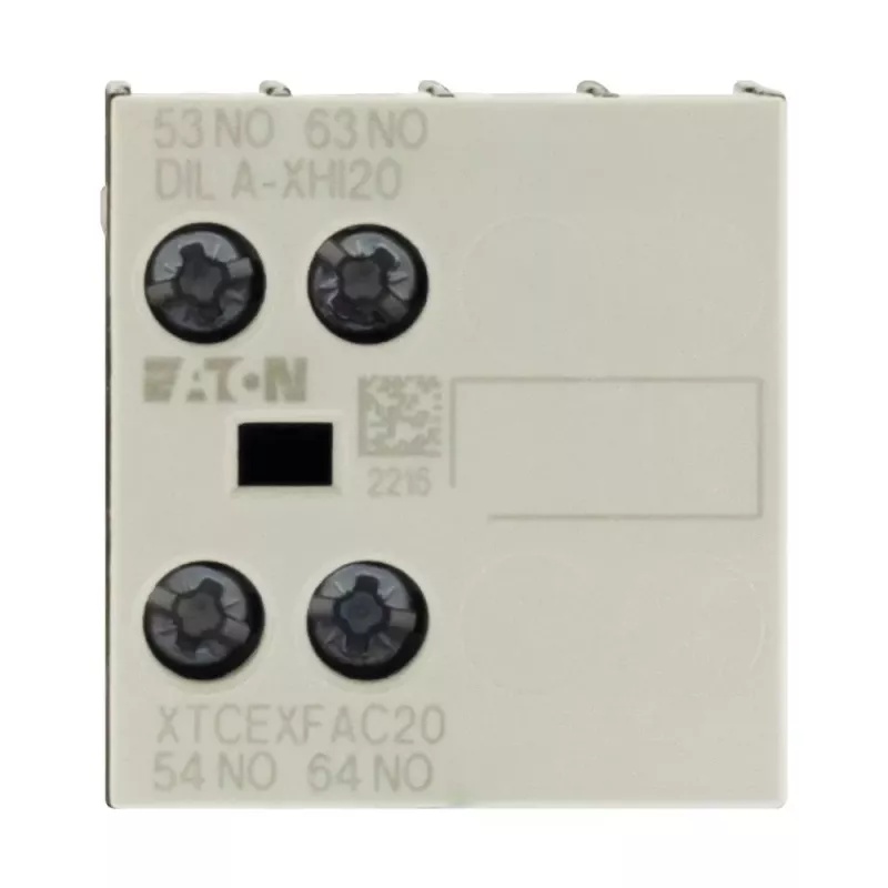 Eaton DILA-XHI20 hulpcontactblok, 45 mm breed, zwart/wit, -25 tot 60 °C 276422