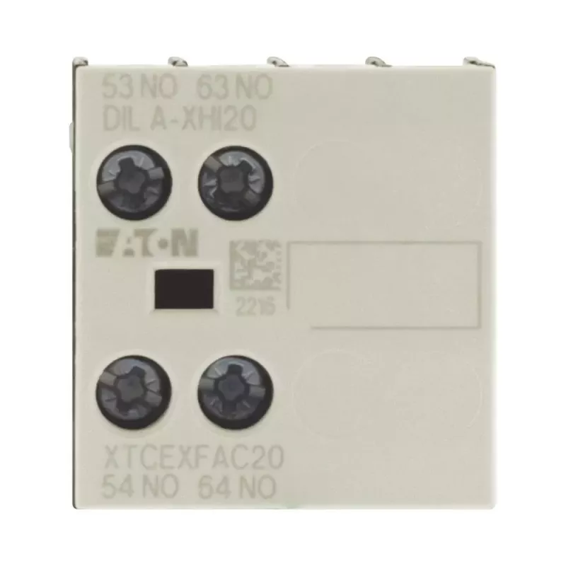 Eaton DILA-XHI20 hulpcontactblok, 45 mm breed, zwart/wit, -25 tot 60 °C 276422