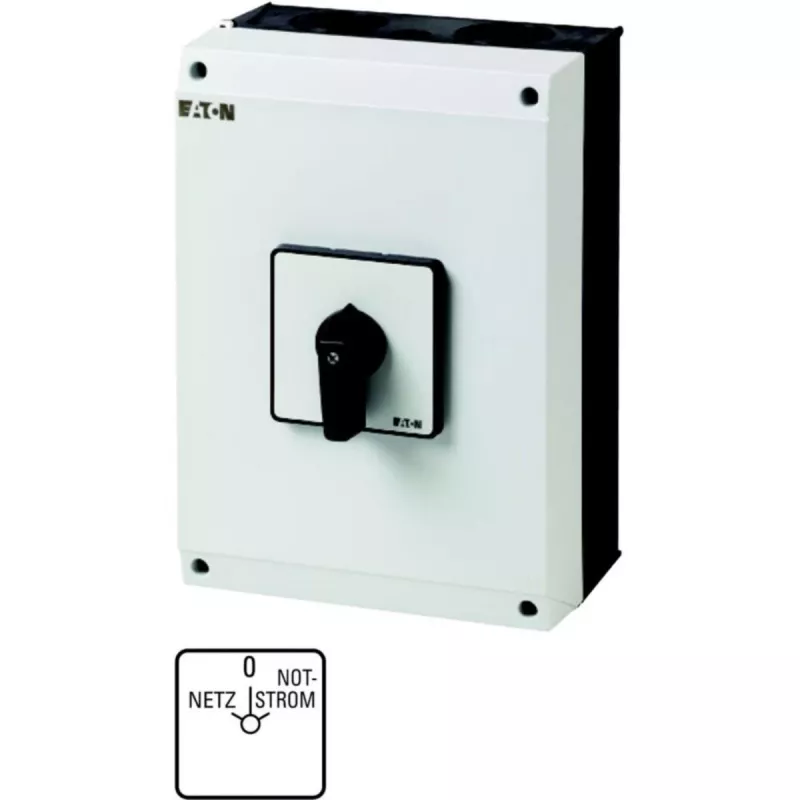 Eaton T5-4-8902/I5 4-polige hoofdschakelaar 63 A, zwart/wit 207214