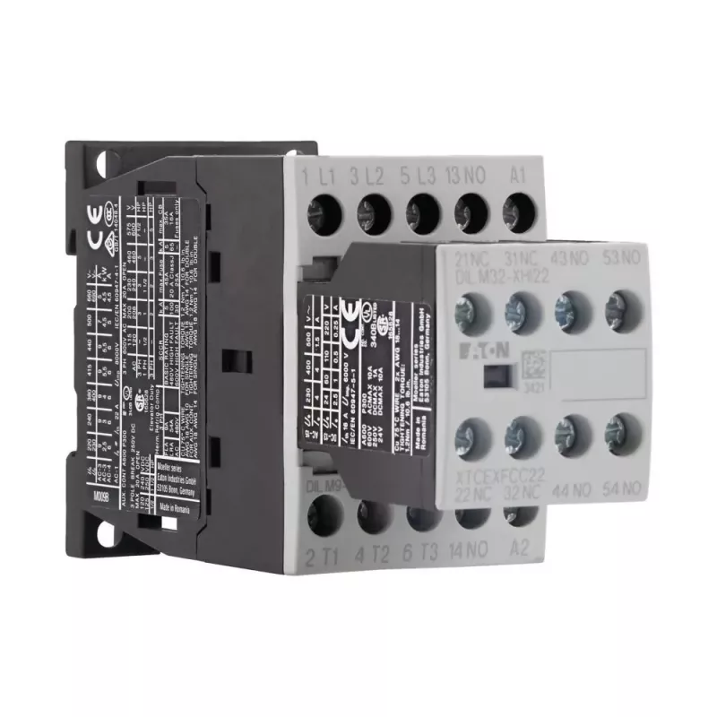 Eaton DILM9-32 vermogenscontact, 3-polig, 9 A, 230 V AC spoel, 1 NO hulpcontact, IP20 276795