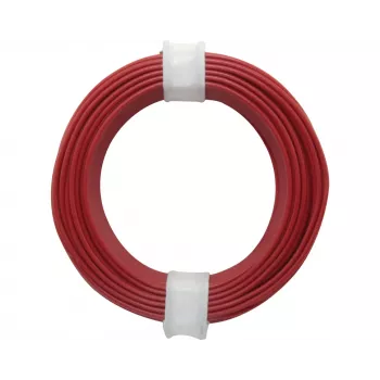 Donau Elektronik 118-0 soepele draad 1 x 0,14 mm² rood 10 m