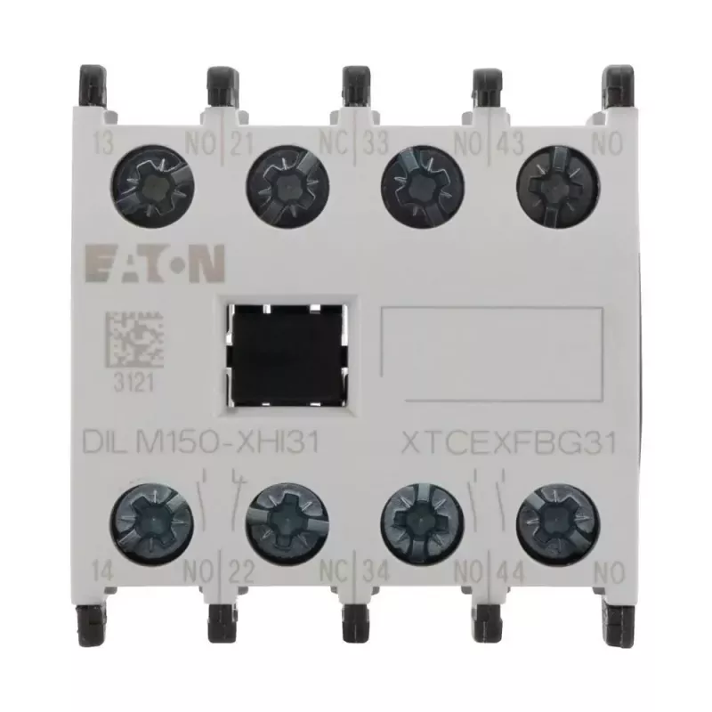 Eaton DILM150-XHI31 hulpcontactblok, 3NO+1NC, frontmontage, schroefklemmen 277949