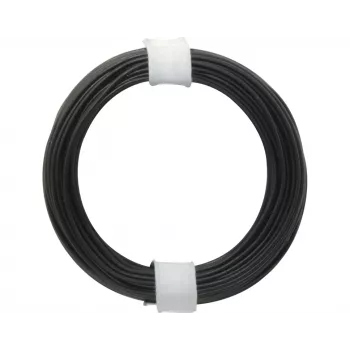 Donau Elektronik 118-1 soepele draad 1 x 0,14 mm² zwart 10 m