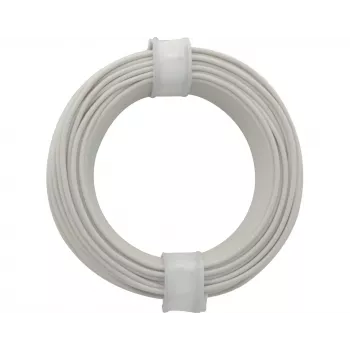 Donau Elektronik 118-5 soepele draad 1 x 0,14 mm² wit 10 m