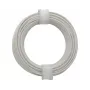 Donau Elektronik 118-5 soepele draad 1 x 0,14 mm² wit 10 m