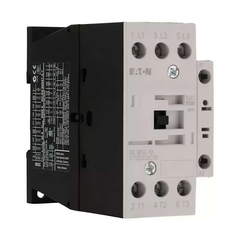 Eaton DILM32-10(RDC24) vermogenscontactor, 3-polig, 32 A, 24-27 V DC spoel, 1 NO hulpcontact 277274