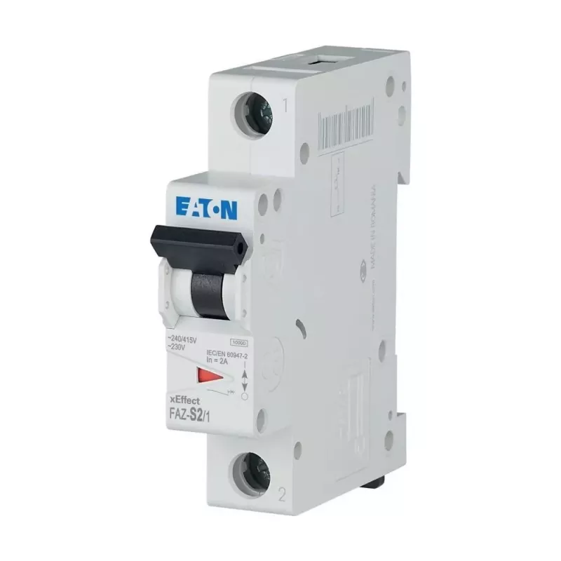 Eaton FAZ-S2/1 installatieautomaat 2-polig 1 A type S 10 kA 278607