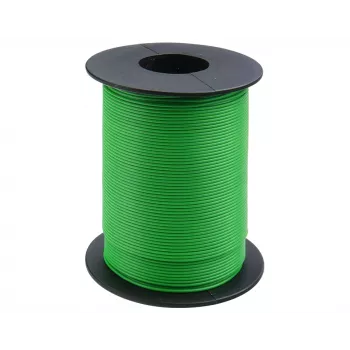 Donau Elektronik 119-14 soepele draad 1 x 0,14 mm² groen 100 m