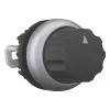 Eaton M22-WR4 zwarte draaischakelaarknop, 4 posities, vergrendelend