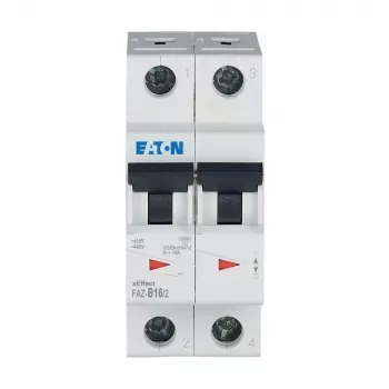 Eaton FAZ-B16/2 installatieautomaat (MCB), 2-polig, 16 A, type B, 230/400 V AC, 10 kA, DIN-rail 278734