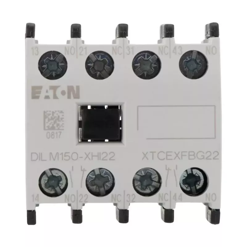 Eaton DILM150-XHI22 hulpcontactblok, 2NO+2NC, frontmontage, schroefklemmen 277950