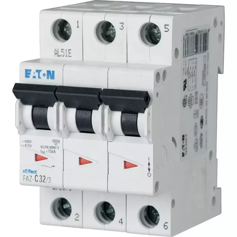 Eaton FAZ-C10/3 installatieautomaat type C 10 A 3-polig 278869