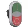Eaton M22-DDLF-GR-X1 dubbele drukknop-bediening, vlak, verlicht, groen/rood 284814