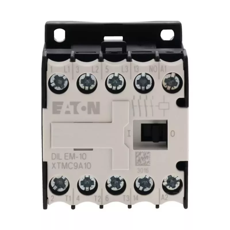 EATON DILEM-10 mini-contactor, 3-polig, 24 V AC 50 Hz spoel, 9 A AC-3, 1 NO hulpcontact 010005