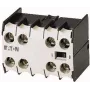 Eaton 02DILE hulpcontactblok, 2NO+2NC, zijdelingse montage, schroefklemmen, zwart/wit 010240