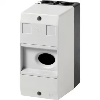 Eaton CI-PKZ01 opbouwbehuizing met geïntegreerde schakelaar, 158 x 80 x 116,5 mm, grijs 281403