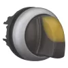 Eaton M22-WLK3-Y verlichte draaikeuzeschakelaar-bediening, 3-stand, geel