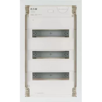 Eaton KLV-36UPP-F inbouw-verdeelkast, 36 module-eenheden, 3 rijen, transparante getinte deur, wit 178802