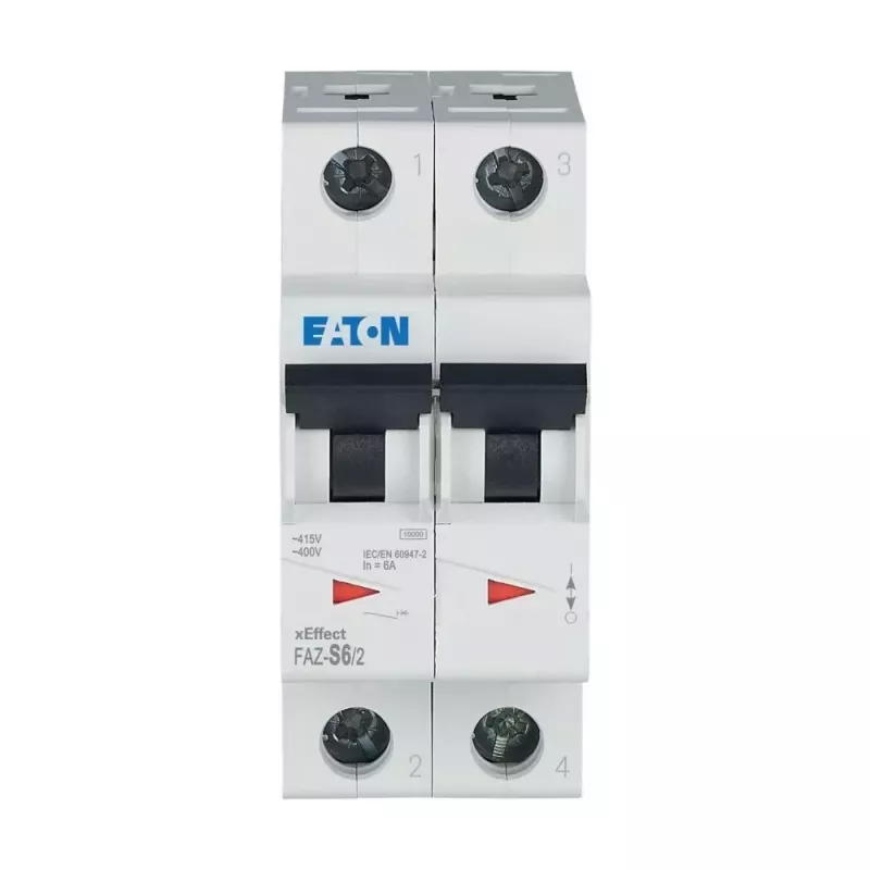Eaton FAZ-S6/2 installatieautomaat Type S 6A 2-polig 6kA 278809