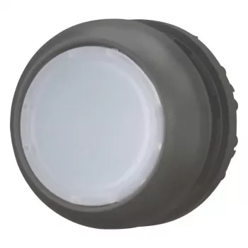 Eaton M22S-DL-W drukknop actuator, moment, verzonken, witte knop, zwarte kraag, 22,5 mm 216924