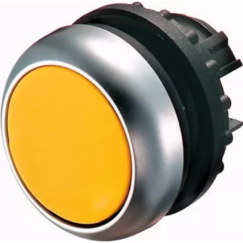 Eaton M22-DL-Y gele verzonken drukknop aandrijving, titanium frontring, 22,5 mm 216929