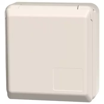 MENNEKES 4971 Schuko opbouwcontactdoos 16A 2P+E 230V IP44 grijs