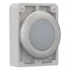 Eaton RMQ-Titan vlakke ronde signaallampkop, witte lens, chroom frontring, M30C-FL-W 183287