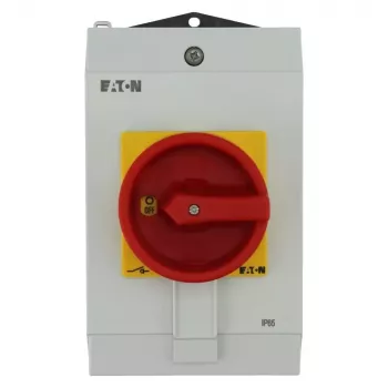 Eaton P1-40/I2H/SVB hoofdschakelaar met noodstopfunctie, afsluitbaar, 40 A, 690 V, 3-polig, frontmontage, IP65 199922